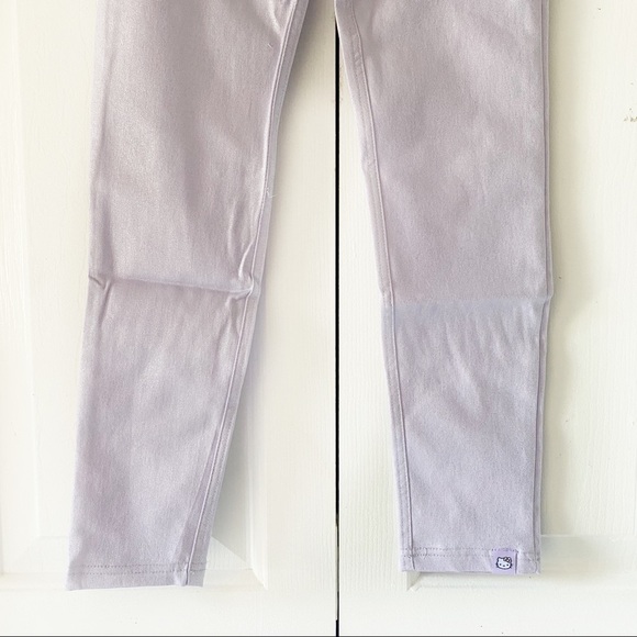 Hello Kitty Girls Purple Sparly Metallic Pants 6 - Picture 5 of 13